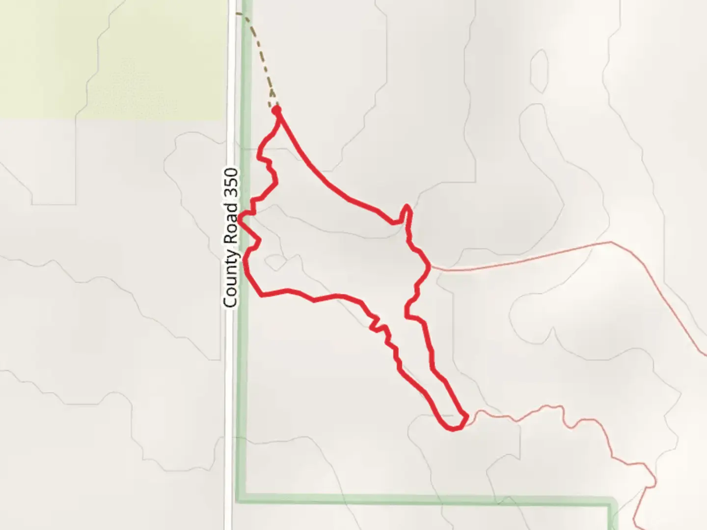 An image depicting the trail Smoky Valley Ranch Short Loop and its surrounding area.