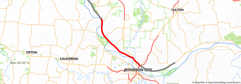 American Discovery Trail South Route stage 151 Map