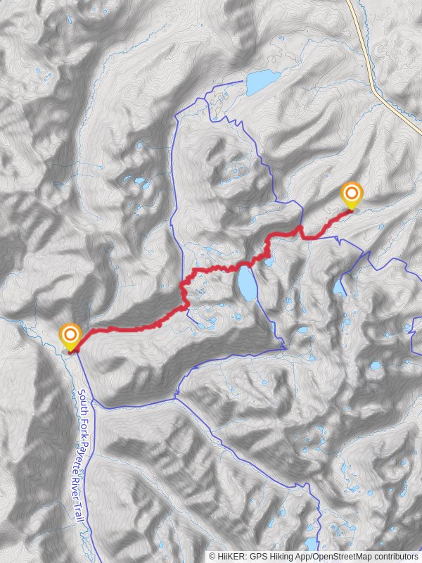 Alpine Lake, Sawtooth Lake and Trail Creek Trail
