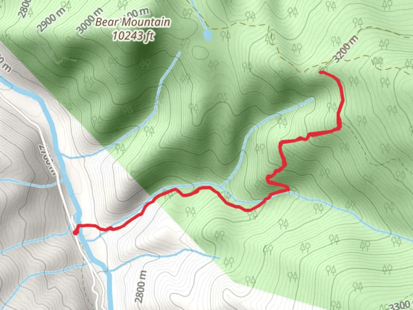 An image depicting the trail Indian Creek Trail and its surrounding area.