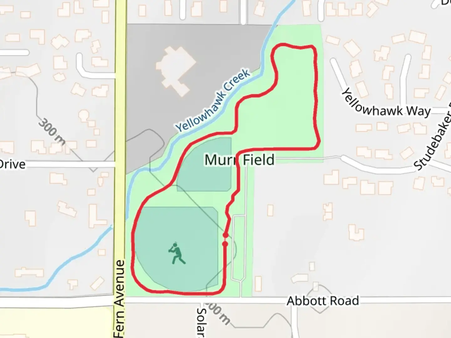 An image depicting the trail Murr Field Loop and its surrounding area.