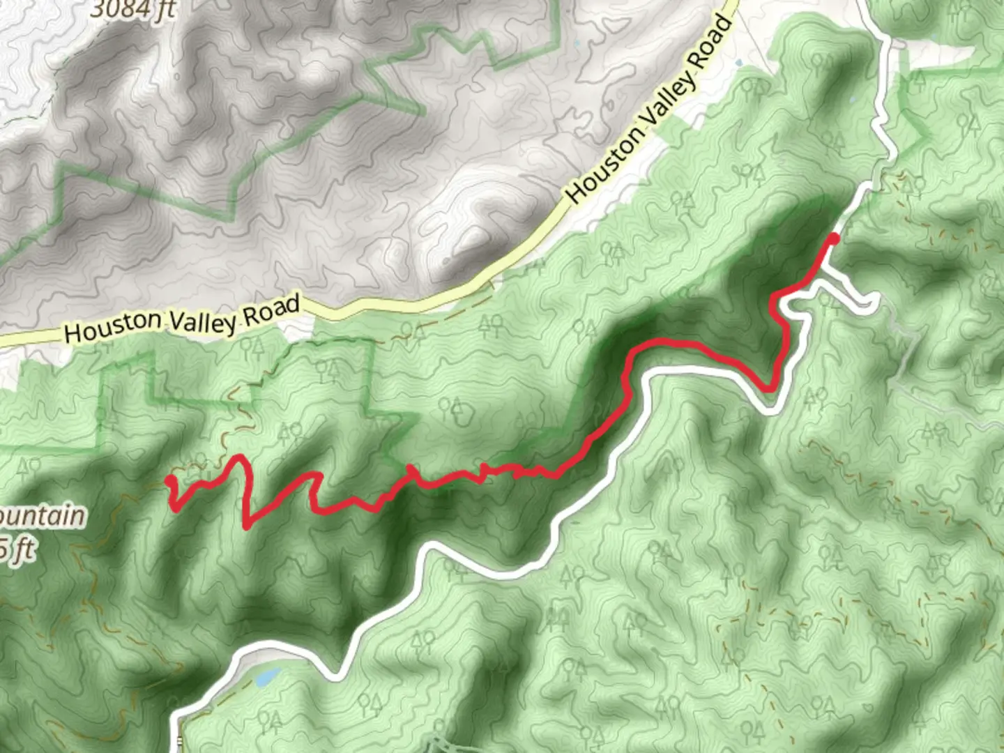 An image depicting the trail Lone Pine Gap via Paint Mountain Trail and its surrounding area.