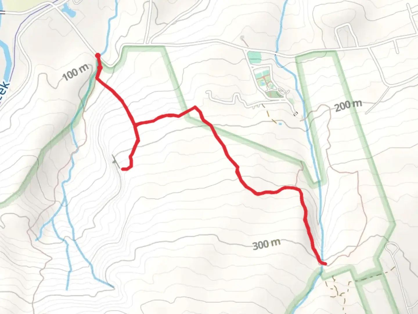 An image depicting the trail Mine Hole Brook and its surrounding area.