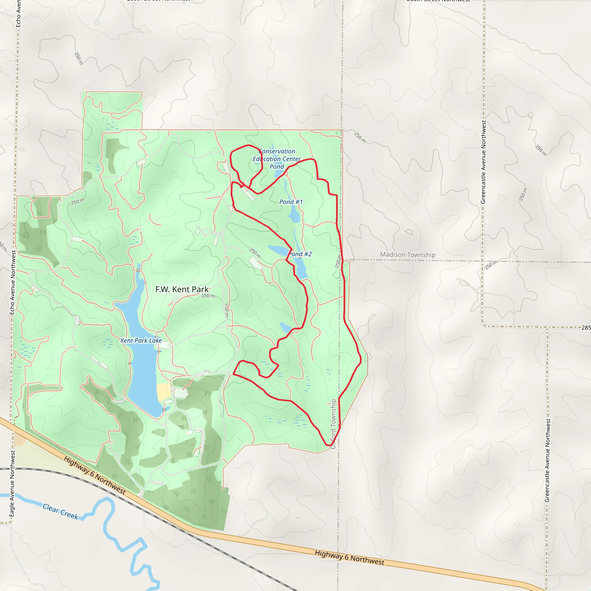 Conservation Education Center Pond Loop mobile static map