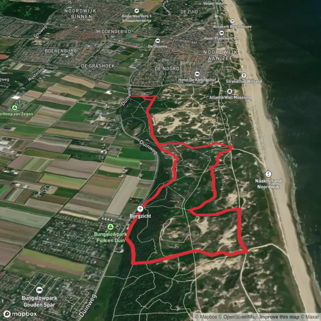 An image depicting the trail Malote Route Loop and its surrounding area.