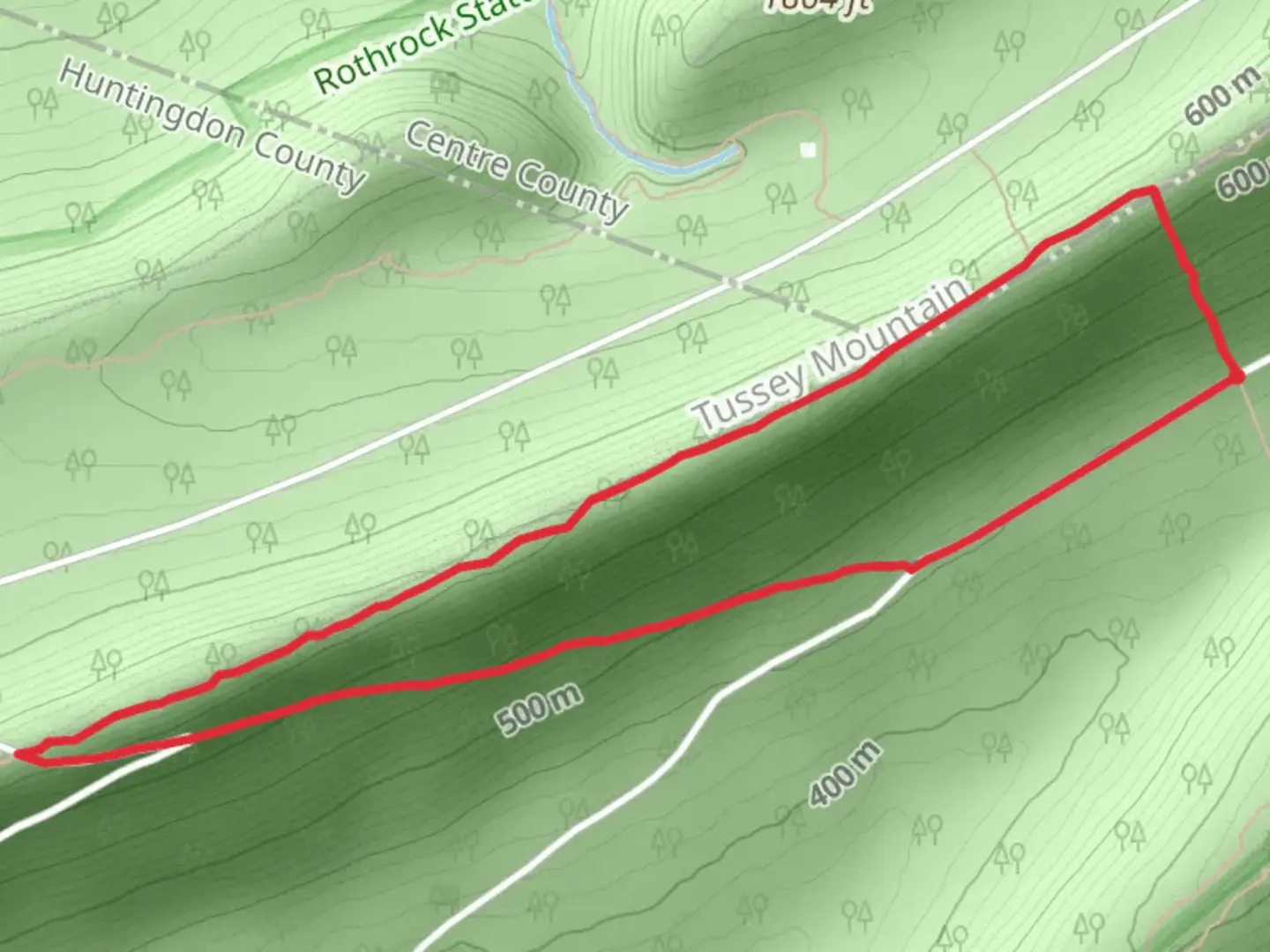 An image depicting the trail Ruby Ridge Hiking Loop Trail and its surrounding area.