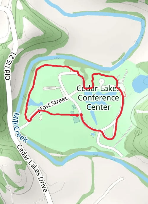 Cedar Lakes circle  mobile static map