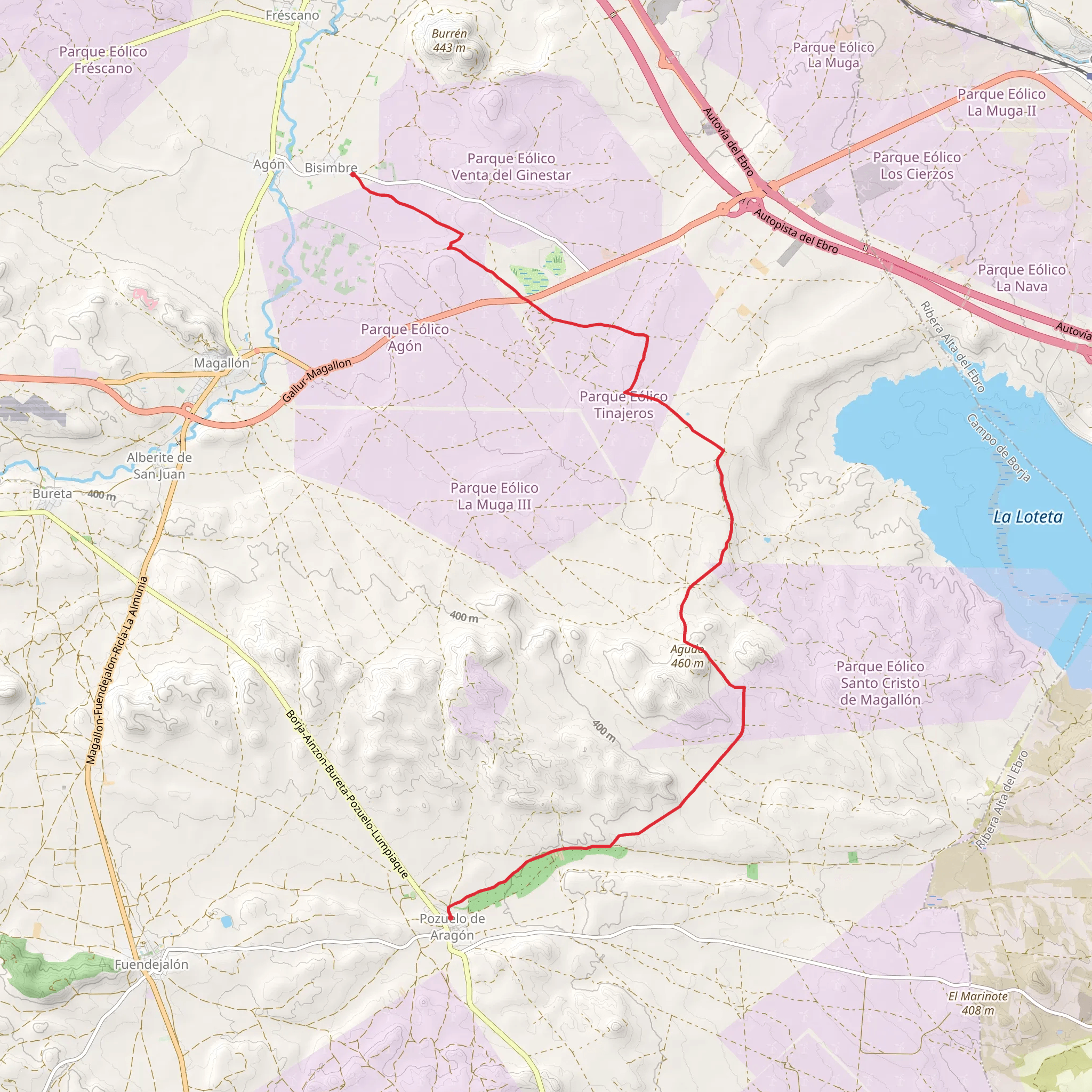 Pozuelo de Aragón - Bisimbre PR Z 165c mobile static map