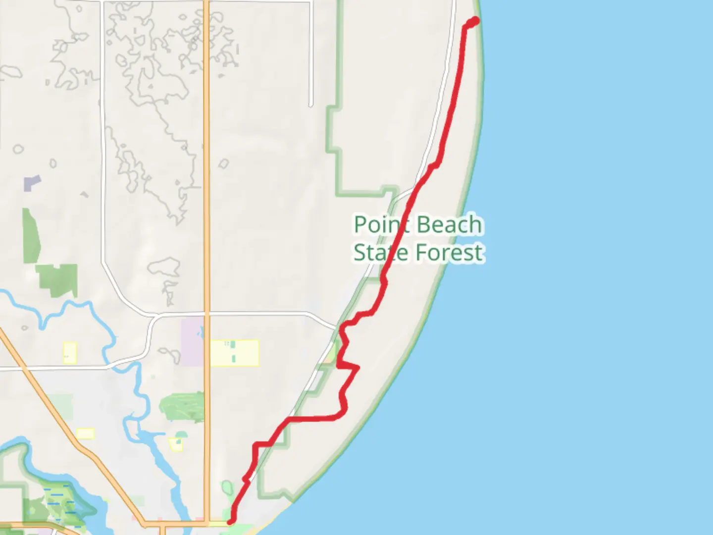 An image depicting the trail Rawley Point Recreational Trail and its surrounding area.