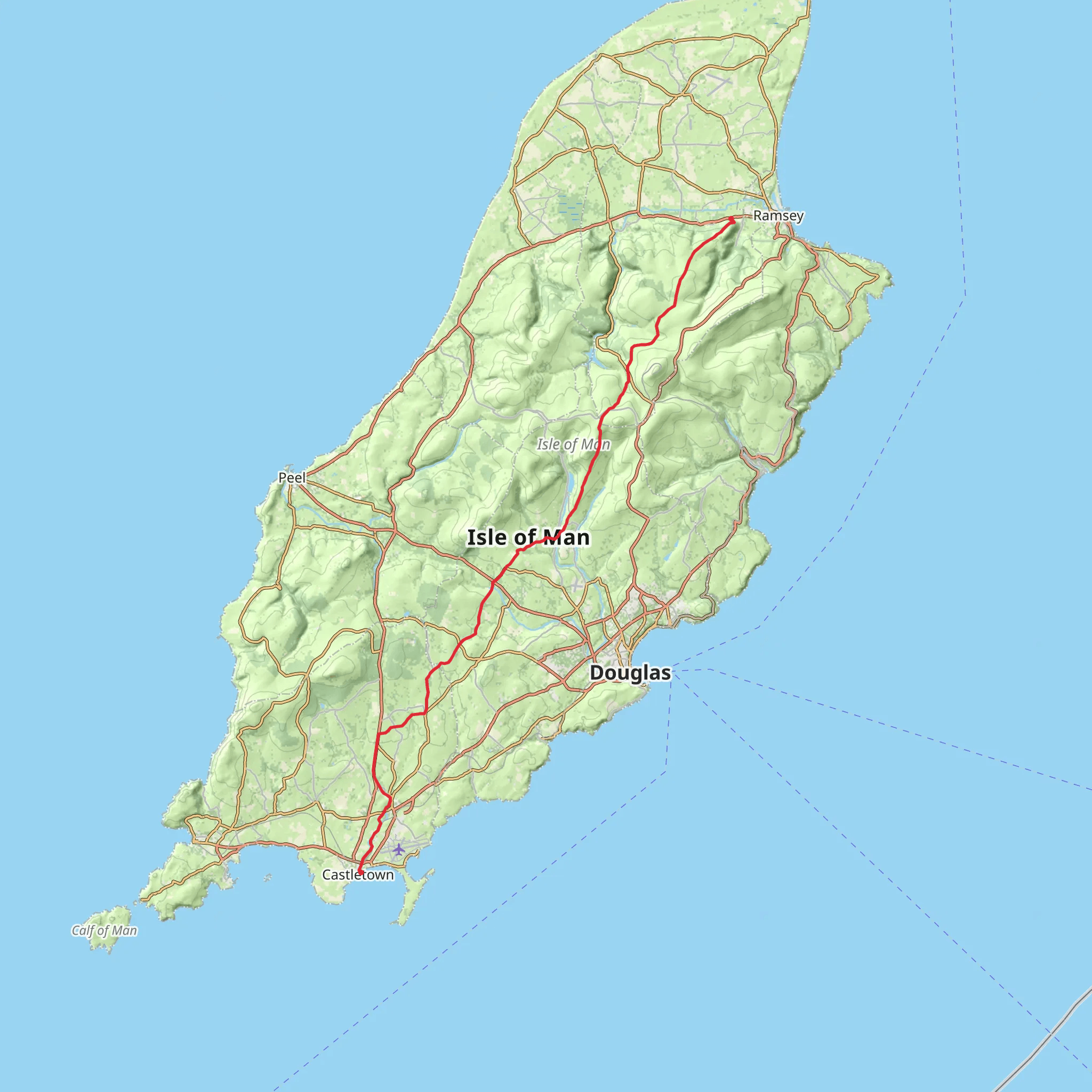 Millenium Way - Isle Of Man mobile static map