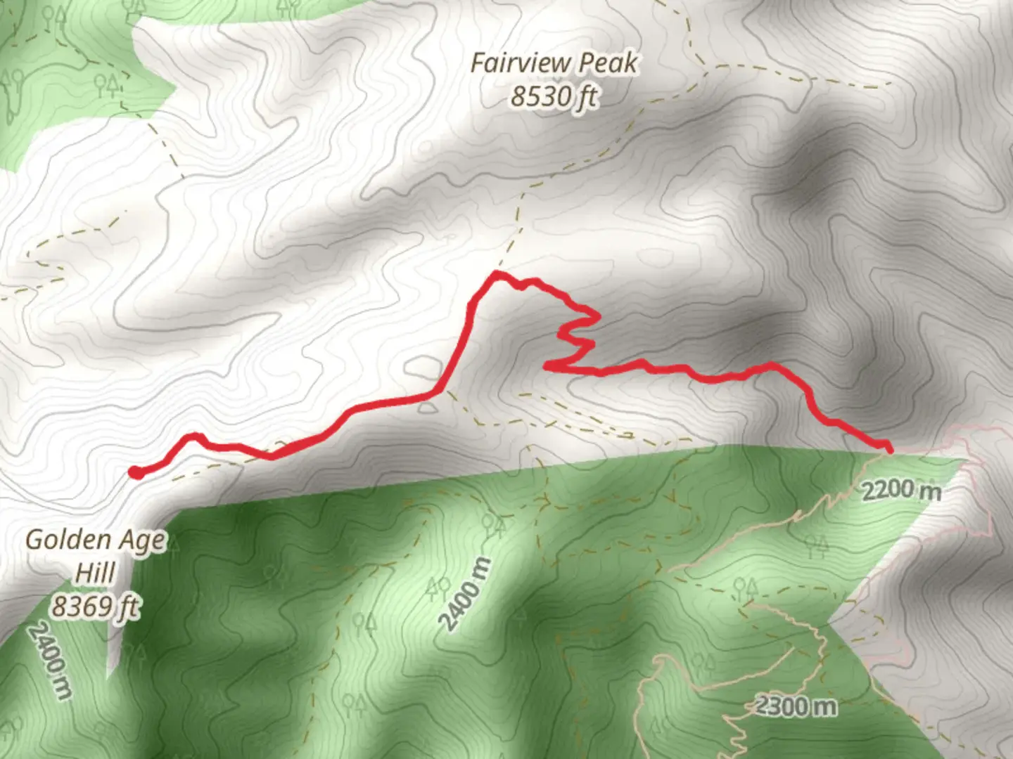 An image depicting the trail Kavanaugh Gulley Trail and its surrounding area.