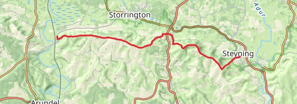 South Downs Way 12-Day Gentle Tour (Hillwalk Tours) stage 6 Map