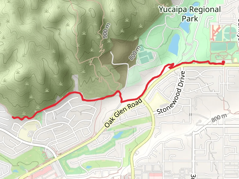 Oak Glen Road and City Trail