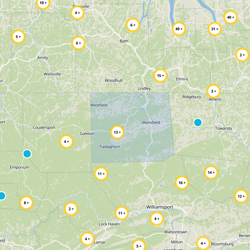Tioga County Static Map
