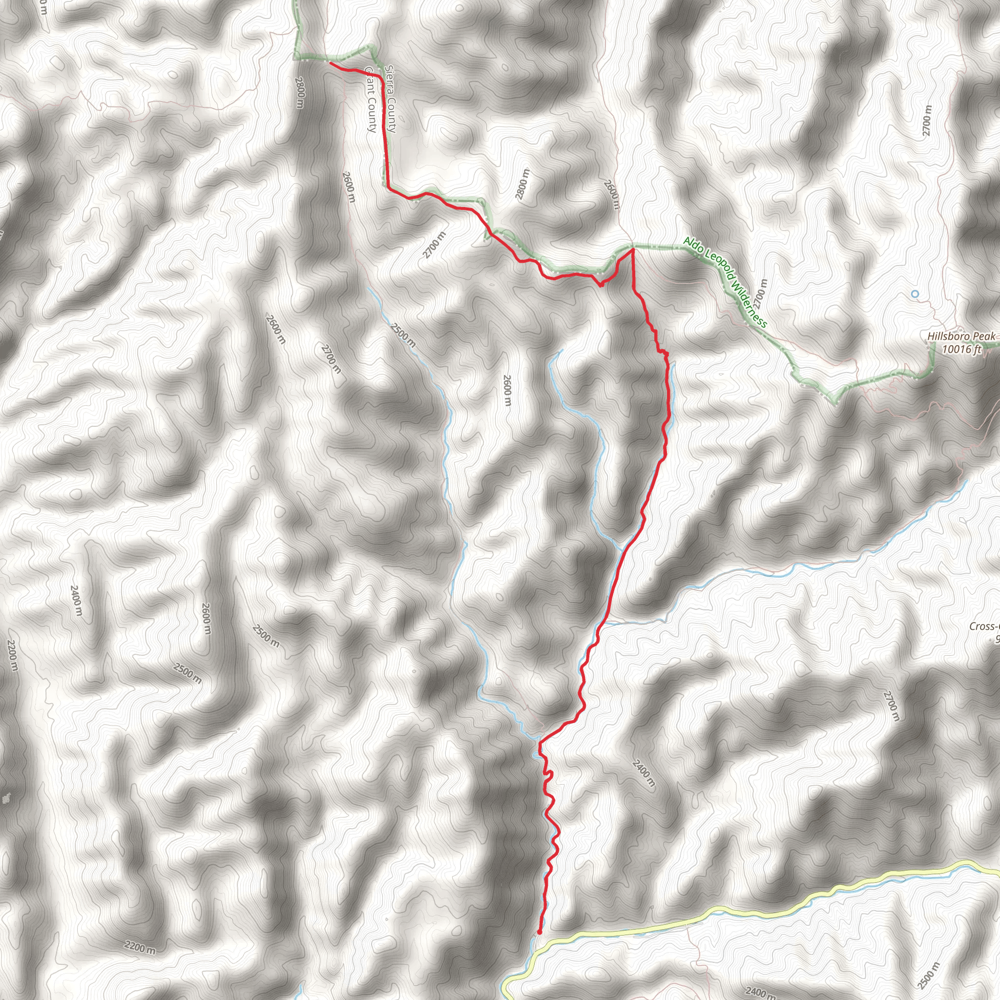 Gallinas Canyon and Railroad Canyon Trail mobile static map