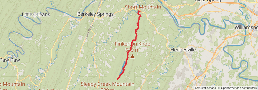 American Perimeter Trail - Southern Appalachian Primary stage 3 Map