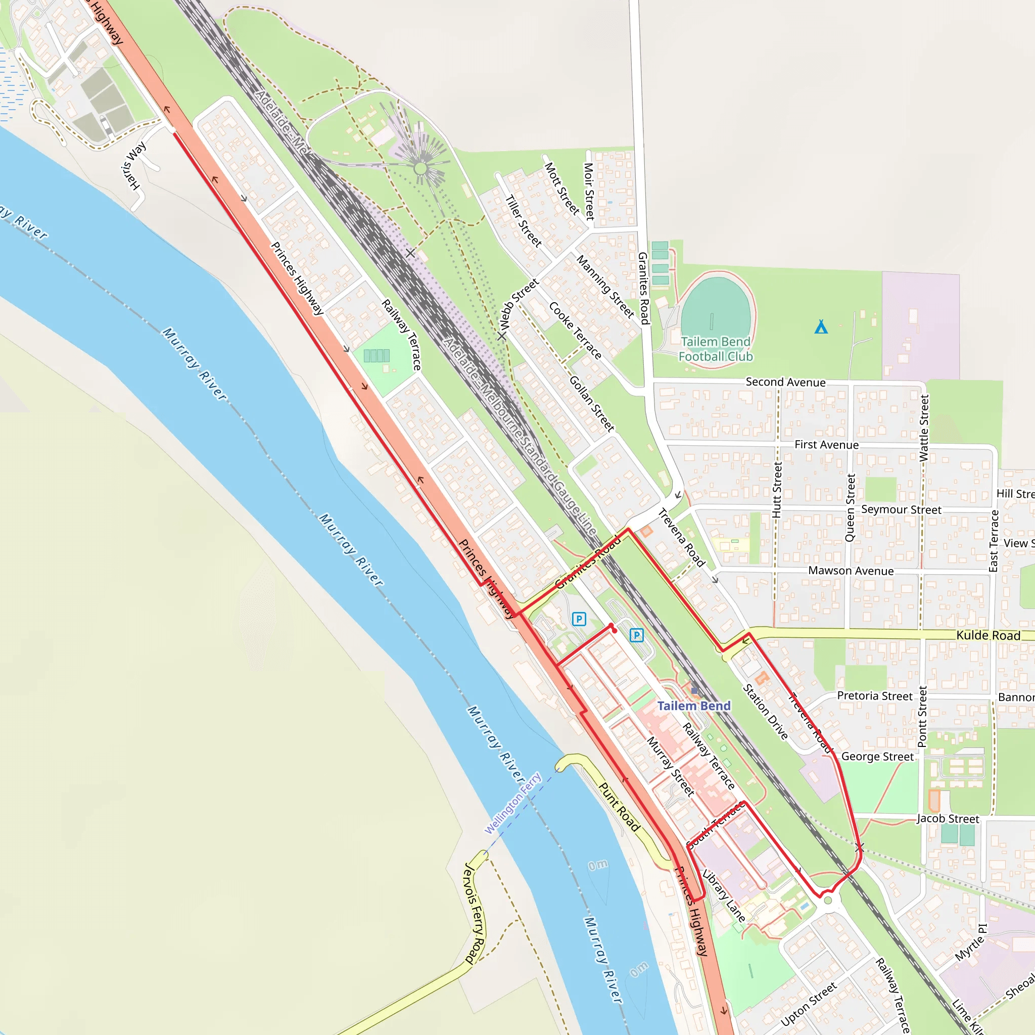 Geocaching Trail mobile static map