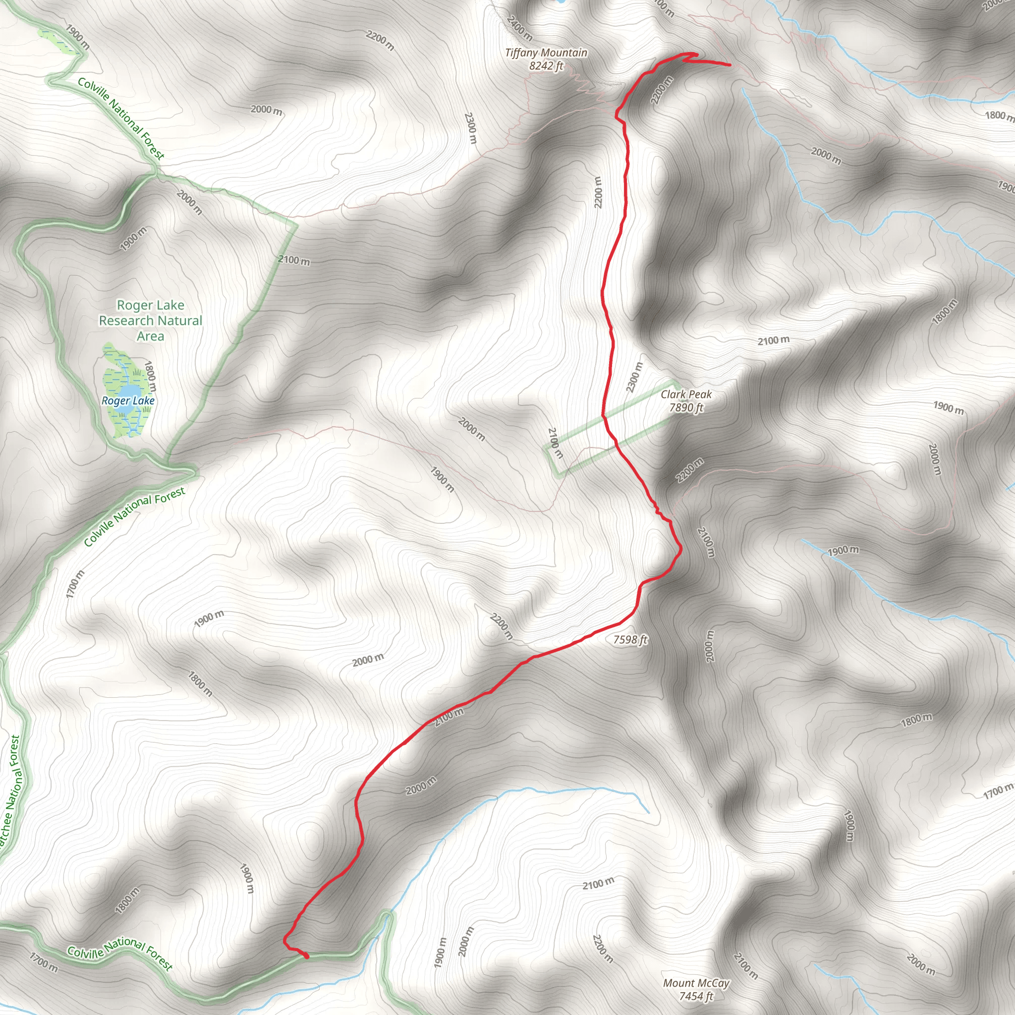 North Summit Trail mobile static map
