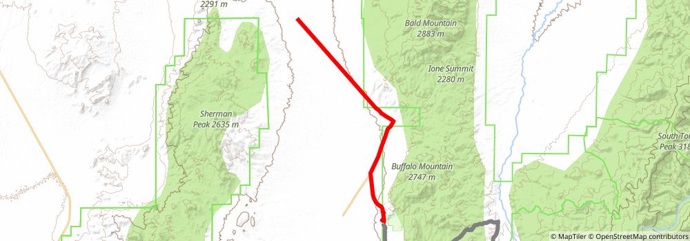 American Discovery Trail South Route stage 357 Map