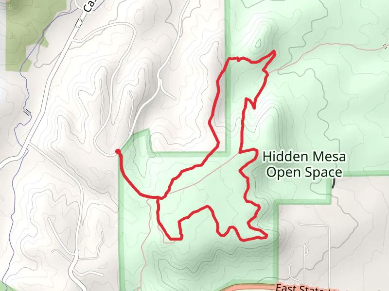 Hidden Mesa, Pleasant Pass and Hidden Mesa - Mesa Rim Loop Trail