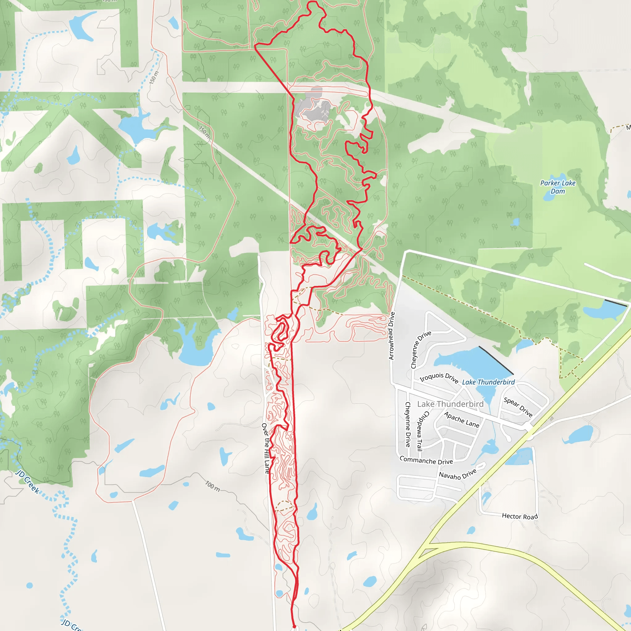 Black Trac, Bottle-n-Front-o-Me and Grey's Highway Loop mobile static map