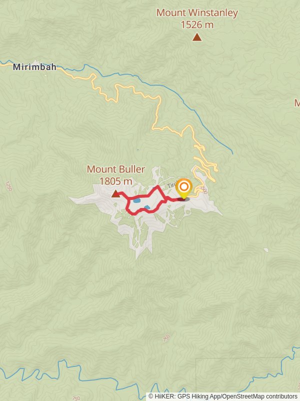 Mt Buller Summit Nature Walk mobile static map