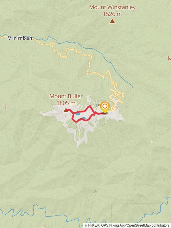 Mt Buller Summit Nature Walk mobile static map