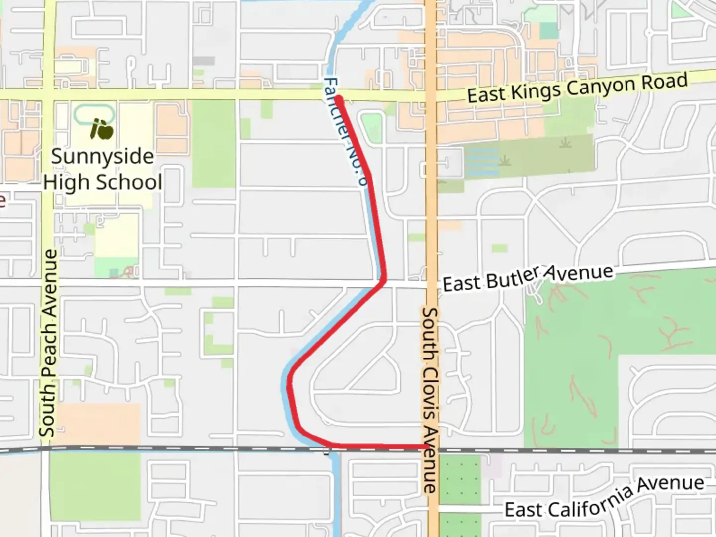 An image depicting the trail Fresno County Bridle Trail and its surrounding area.