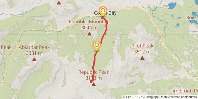 Republic Pass Trail stage 2 Map