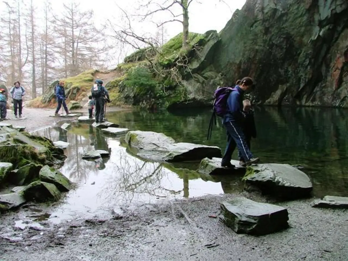 Rydal Cave and Rydal Water