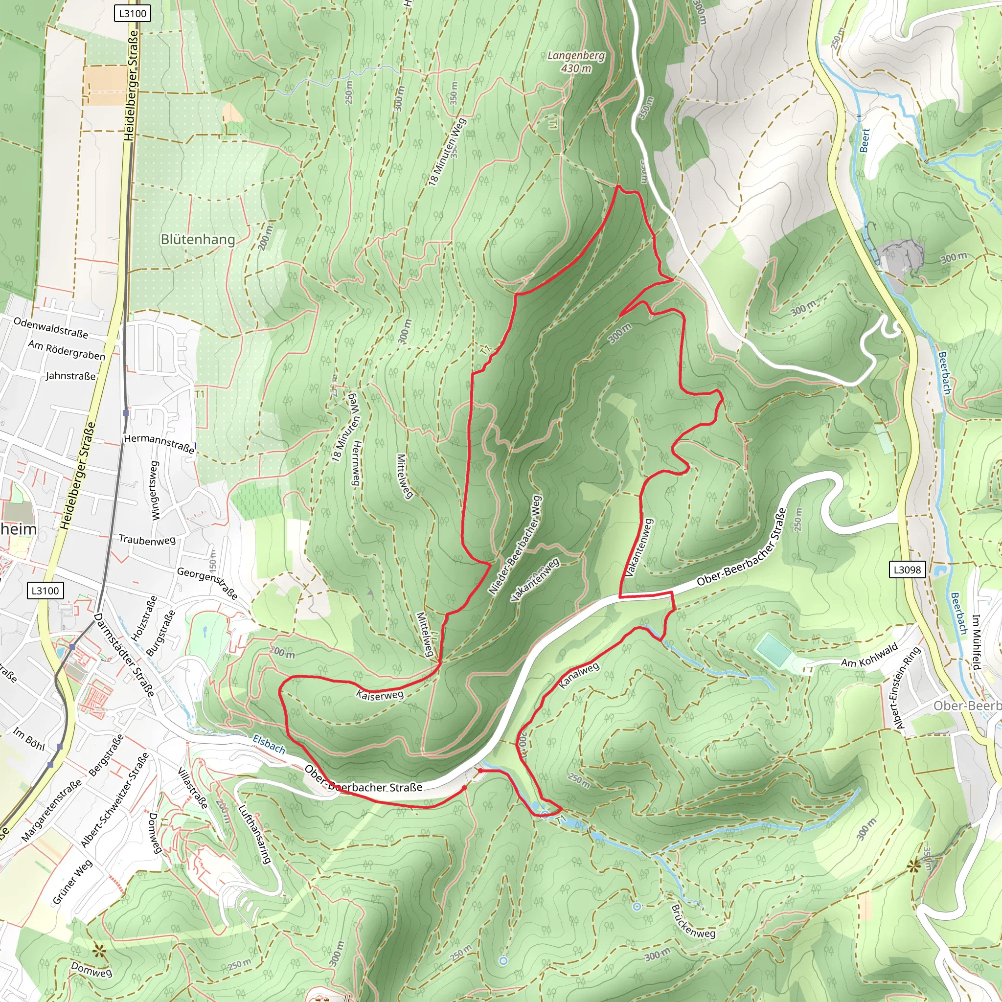 Maerchenteich via Alemannwnweg and Lufthansa Wanderweg mobile static map