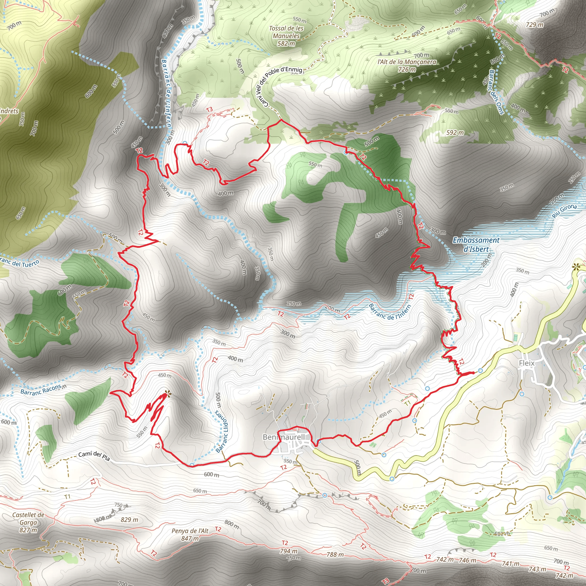 The Cathedral of Hiking PR CV 147 mobile static map