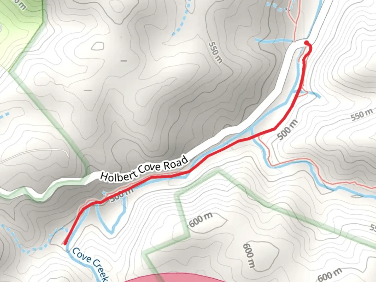 An image depicting the trail Little Bradley Falls Trail and its surrounding area.