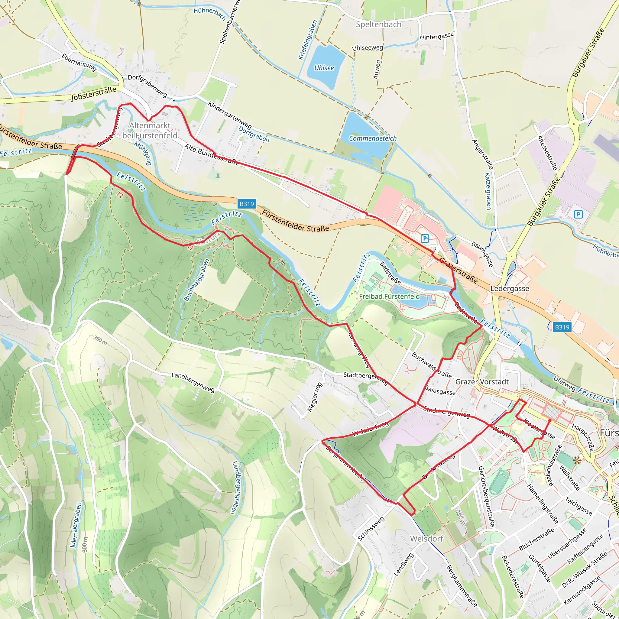 Sagenpfad Fürstenfeld mobile static map