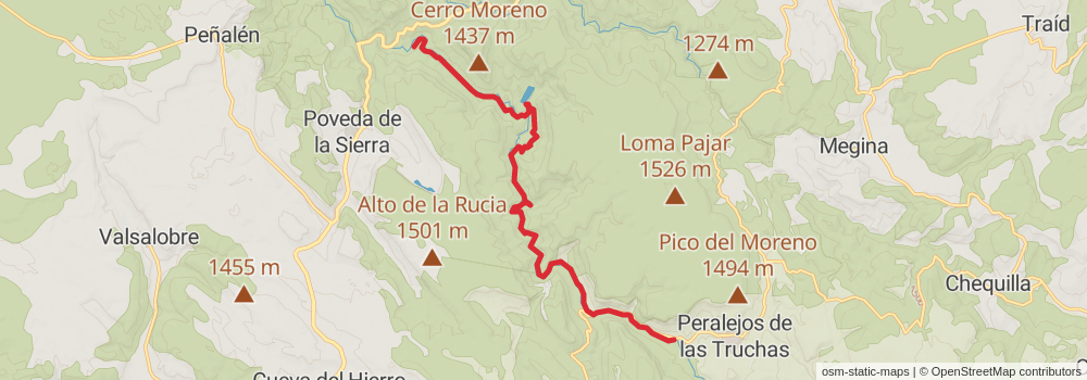 GR 113 Camino Natural del Tajo stage 6 Map