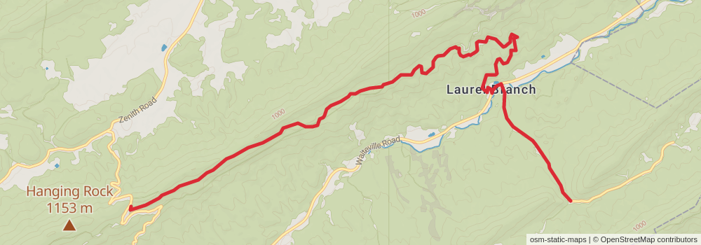 American Perimeter Trail - Southern Appalachian Primary stage 28 Map