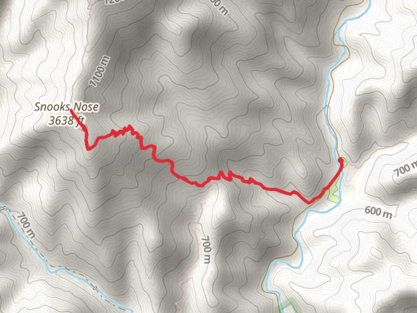 An image depicting the trail Snooks Nose and its surrounding area.