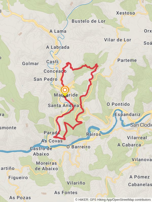 PR G 141 Ruta do Ouro e do Camiño Real mobile static map