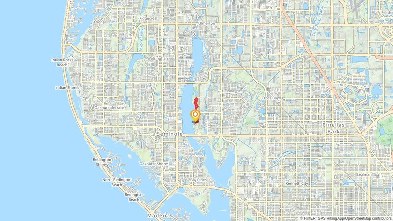 Lake Seminole Park Loop mobile static map