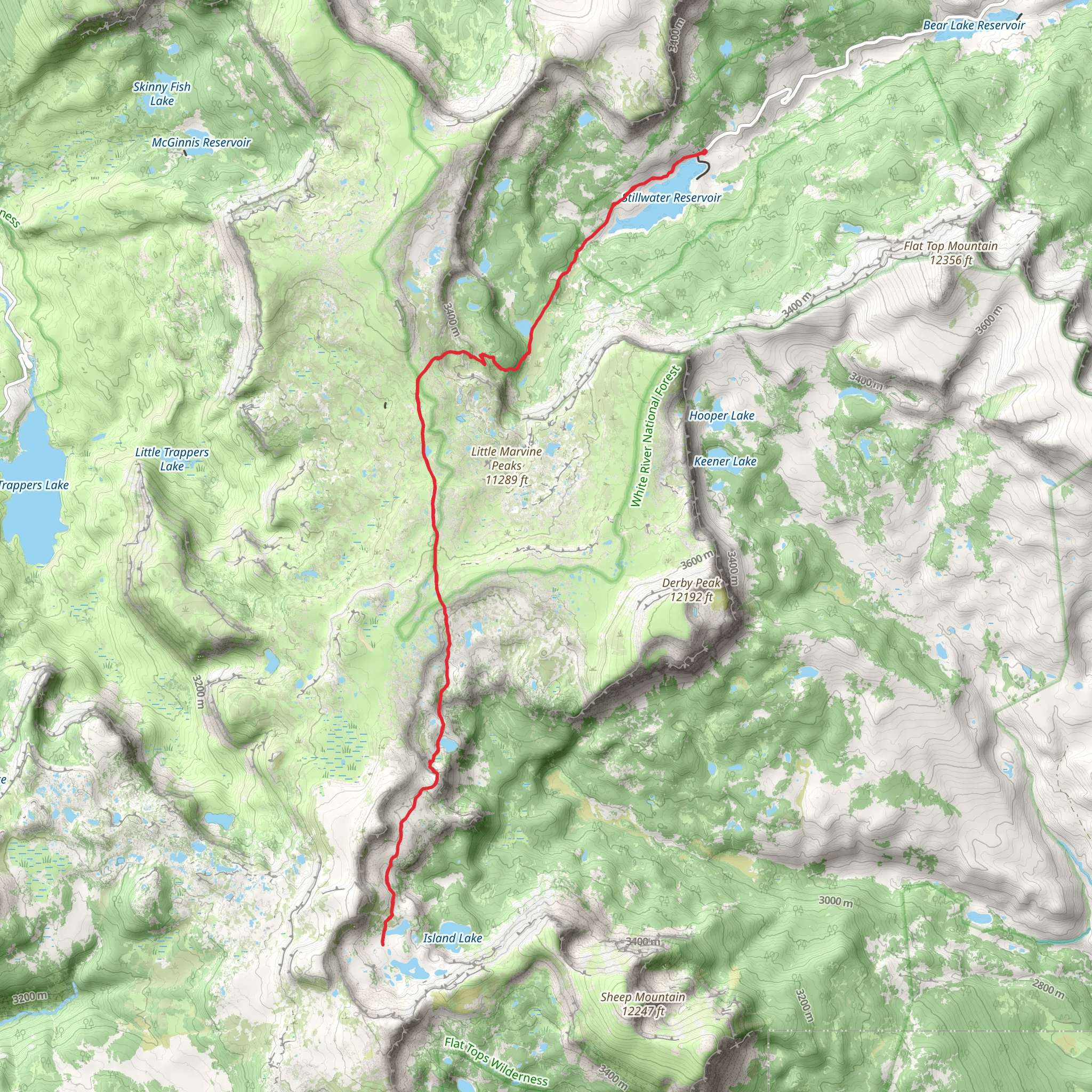 Deer Lake Trail mobile static map