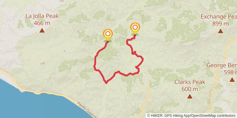 Point Mugu State Park Loop alt 3 Map
