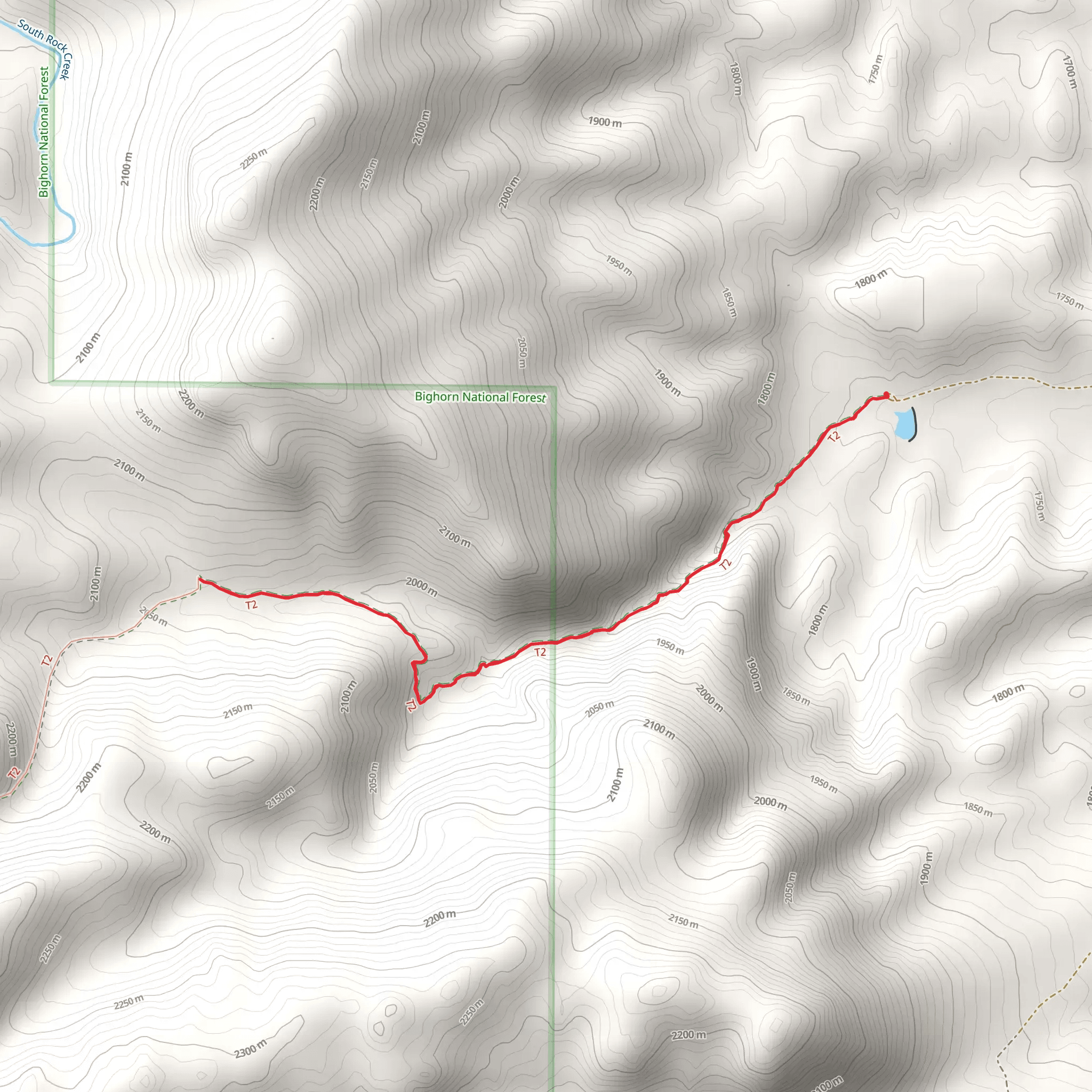 North Fork Sayles Creek mobile static map
