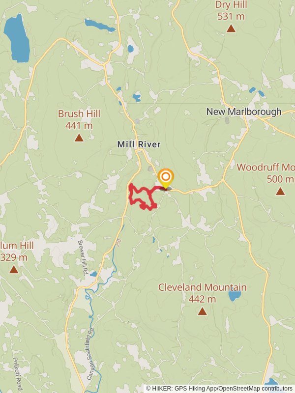 Konkapot River from Mill River Southfield Road