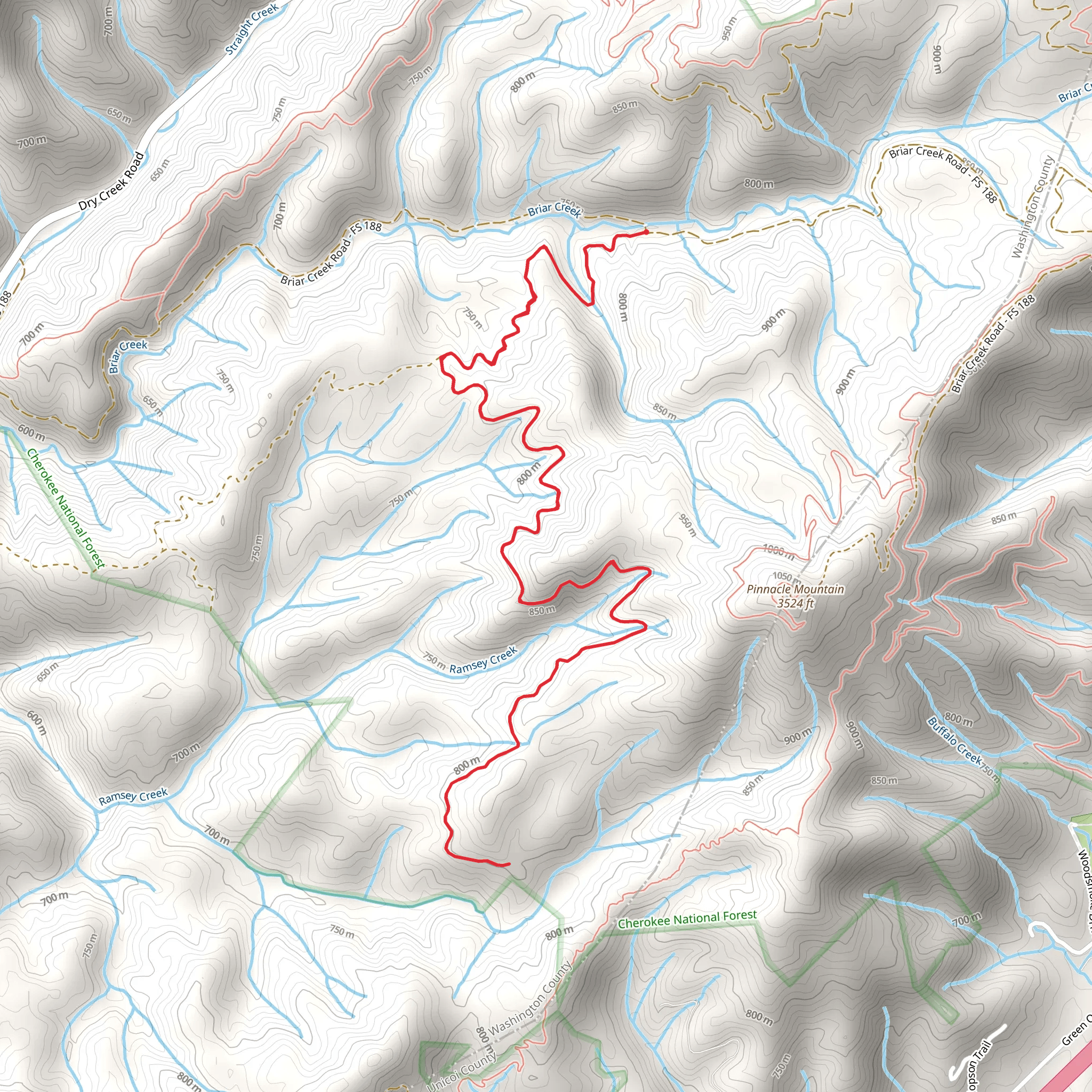 Ramsey Creek Road mobile static map