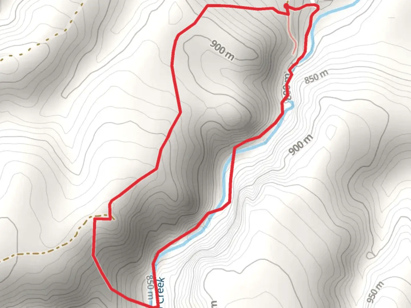 An image depicting the trail Jump Falls Loop and its surrounding area.