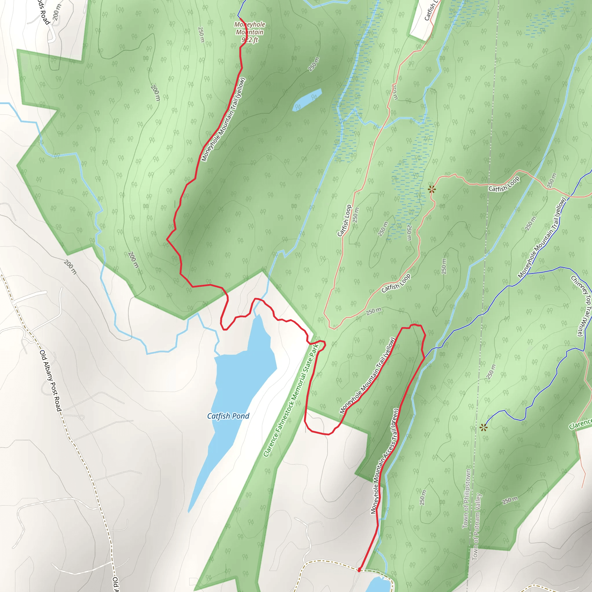 Moneyhole Mountain Trail mobile static map