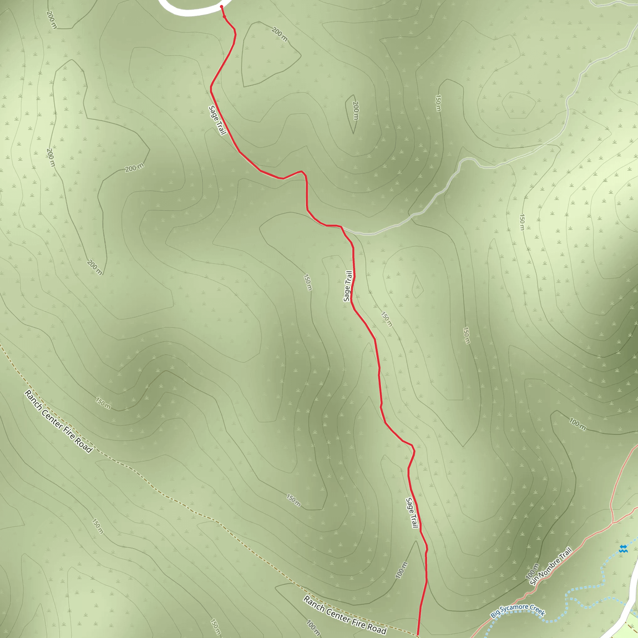 Sage Trail mobile static map