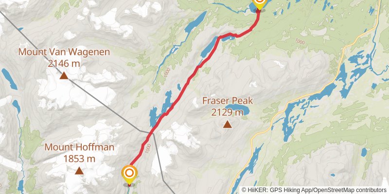 Chilkoot Trail stage 2 Map