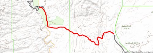 American Discovery Trail South Route stage 316 Map