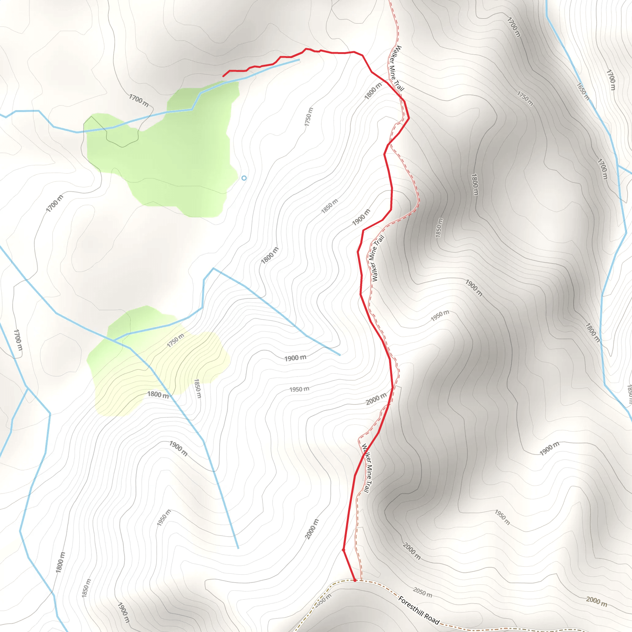 Foresthill Road mobile static map